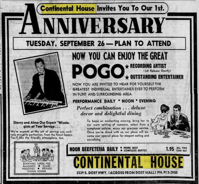 Continental House (The Machine Shop) - Sep 20 1967 Article (newer photo)